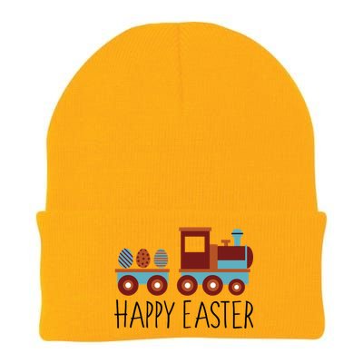 Happy Easter Train Knit Cap Winter Beanie