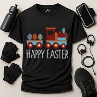 Happy Easter Train Cooling Performance Crew T-Shirt