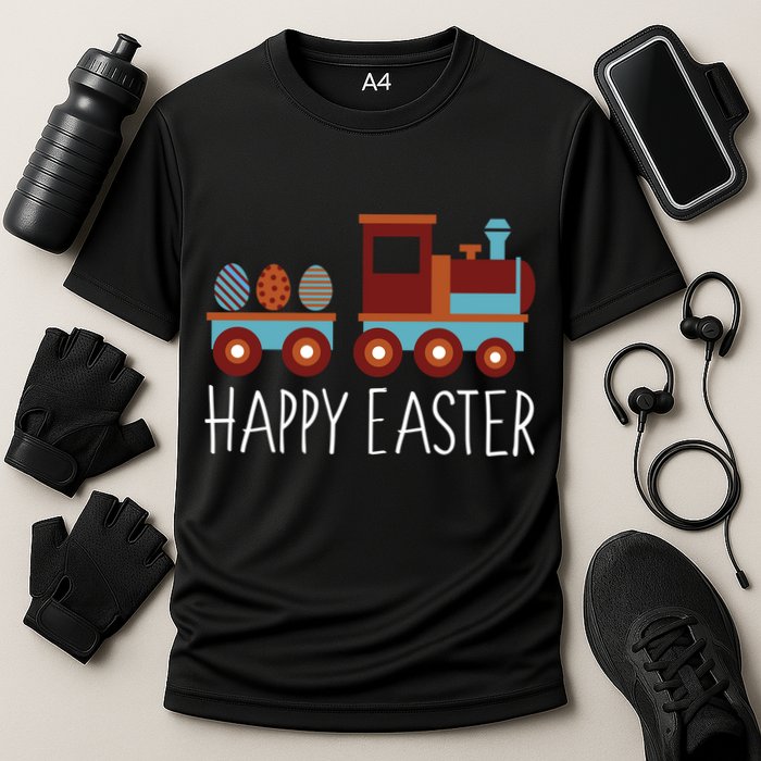 Happy Easter Train Cooling Performance Crew T-Shirt