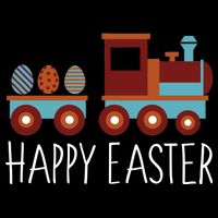 Happy Easter Train Cooling Performance Crew T-Shirt