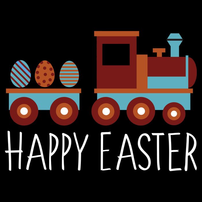 Happy Easter Train Cooling Performance Crew T-Shirt