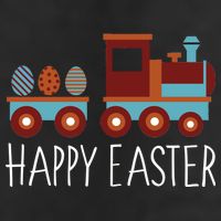 Happy Easter Train Adult Drive Performance Visor