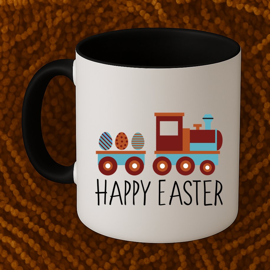 Happy Easter Train Mug