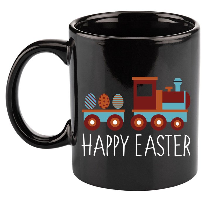Happy Easter Train 11oz C Handle Ceramic Mug