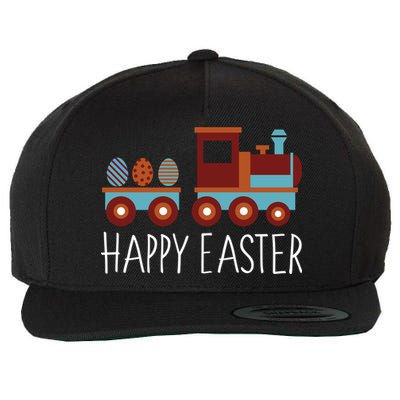 Happy Easter Train Wool Snapback Cap