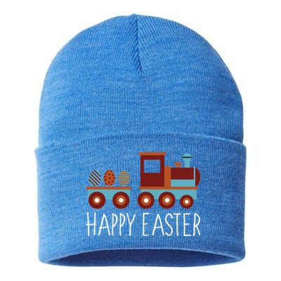 Happy Easter Train Sustainable Knit Beanie