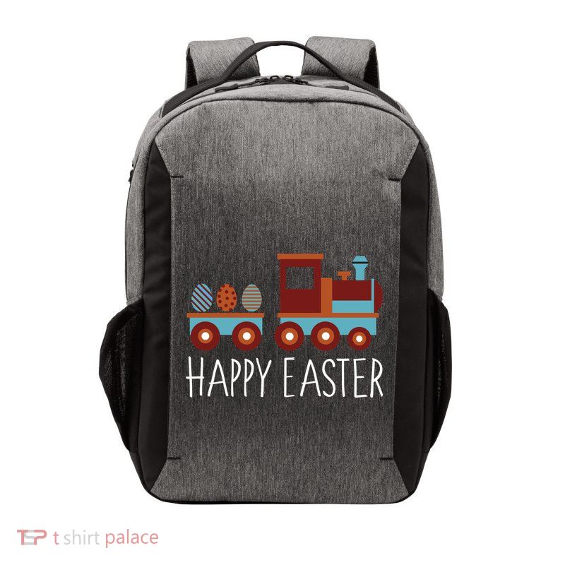 Happy Easter Train Vector Backpack