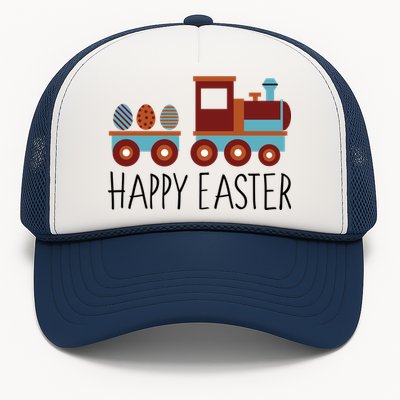 Happy Easter Train Trucker Hat