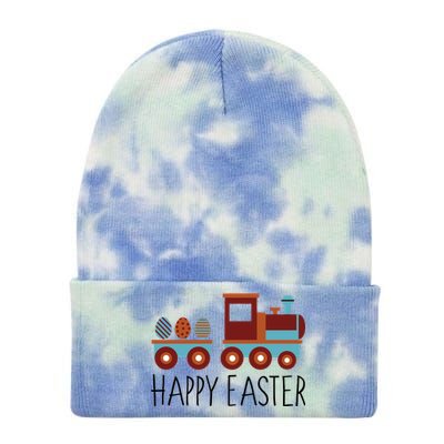 Happy Easter Train Tie Dye 12in Knit Beanie