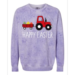 Happy Easter Truck Colorblast Crewneck Sweatshirt