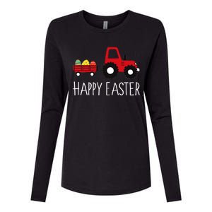 Happy Easter Truck Womens Cotton Relaxed Long Sleeve T-Shirt