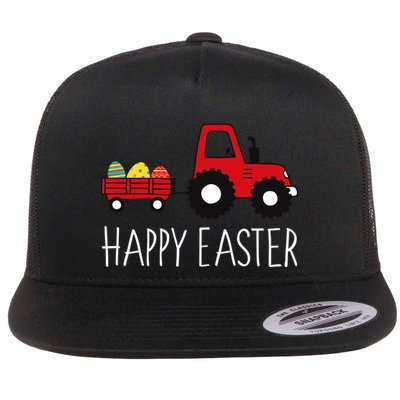 Happy Easter Truck Flat Bill Trucker Hat