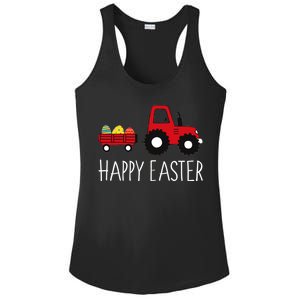 Happy Easter Truck Ladies PosiCharge Competitor Racerback Tank