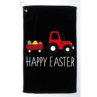 Happy Easter Truck Platinum Collection Golf Towel