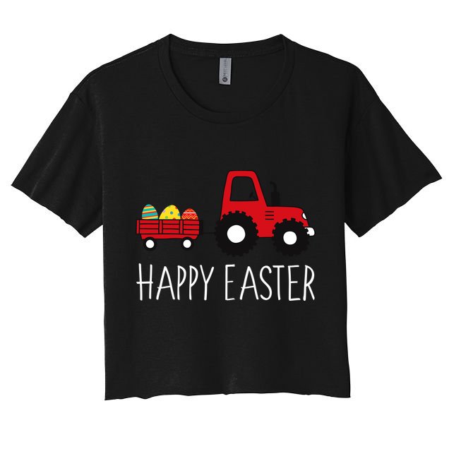 Happy Easter Truck Crop Top