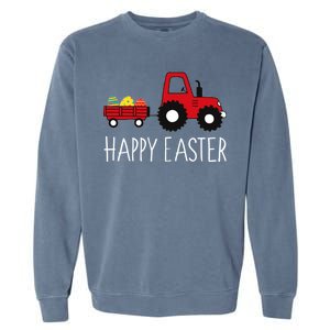 Happy Easter Truck Garment-Dyed Sweatshirt