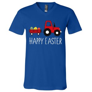 Happy Easter Truck V-Neck T-Shirt