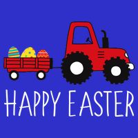 Happy Easter Truck Button