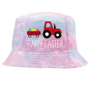 Happy Easter Truck Tie-Dyed Bucket Hat