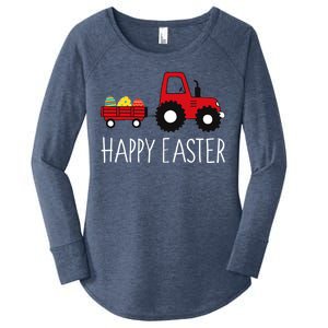 Happy Easter Truck Women's Perfect Tri Tunic Long Sleeve Shirt