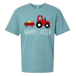 Happy Easter Truck Sueded Cloud Jersey T-Shirt