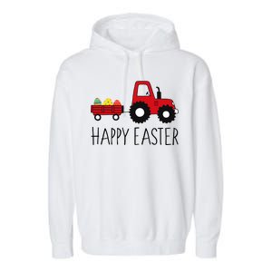 Happy Easter Truck Garment-Dyed Fleece Hoodie