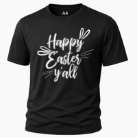 Happy Easter Y'all Bunny Ears Cooling Performance Crew T-Shirt