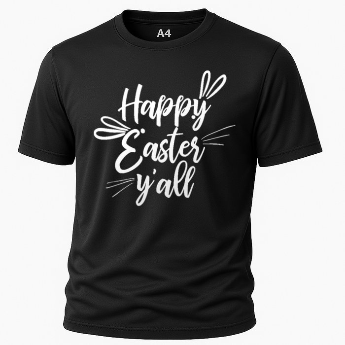 Happy Easter Y'all Bunny Ears Cooling Performance Crew T-Shirt