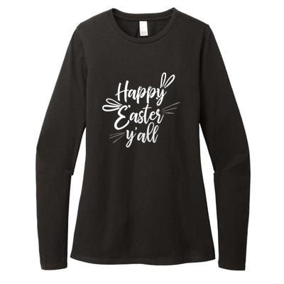 Happy Easter Y'all Bunny Ears Womens CVC Long Sleeve Shirt