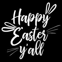 Happy Easter Y'all Bunny Ears Flat Bill Trucker Hat