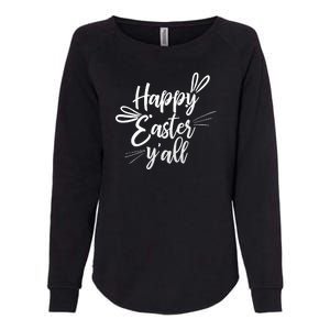 Happy Easter Y'all Bunny Ears Womens California Wash Sweatshirt