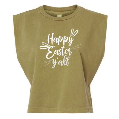 Happy Easter Y'all Bunny Ears Garment-Dyed Women's Muscle Tee