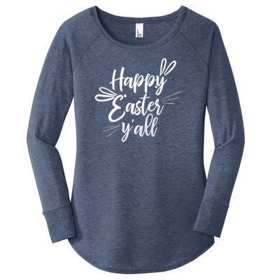 Happy Easter Y'all Bunny Ears Women's Perfect Tri Tunic Long Sleeve Shirt