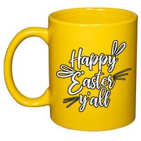 Happy Easter Y'all Bunny Ears 11oz C Handle Ceramic Mug