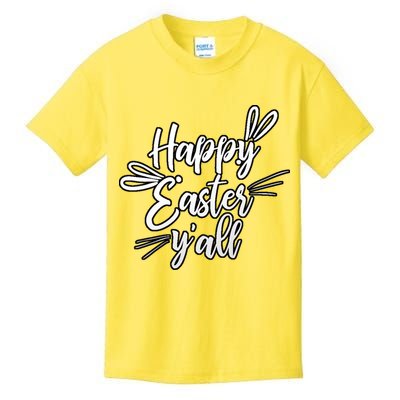 Happy Easter Y'all Bunny Ears Kids T-Shirt