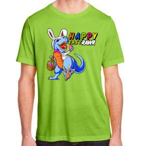 Happy EastRawar T-Rex Dino Easter Eggs Adult ChromaSoft Performance T-Shirt