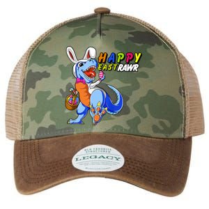 Happy EastRawar T-Rex Dino Easter Eggs Legacy Tie Dye Trucker Hat