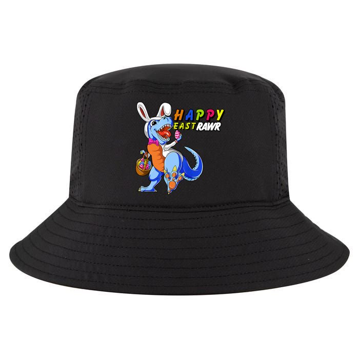 Happy EastRawar T-Rex Dino Easter Eggs Cool Comfort Performance Bucket Hat