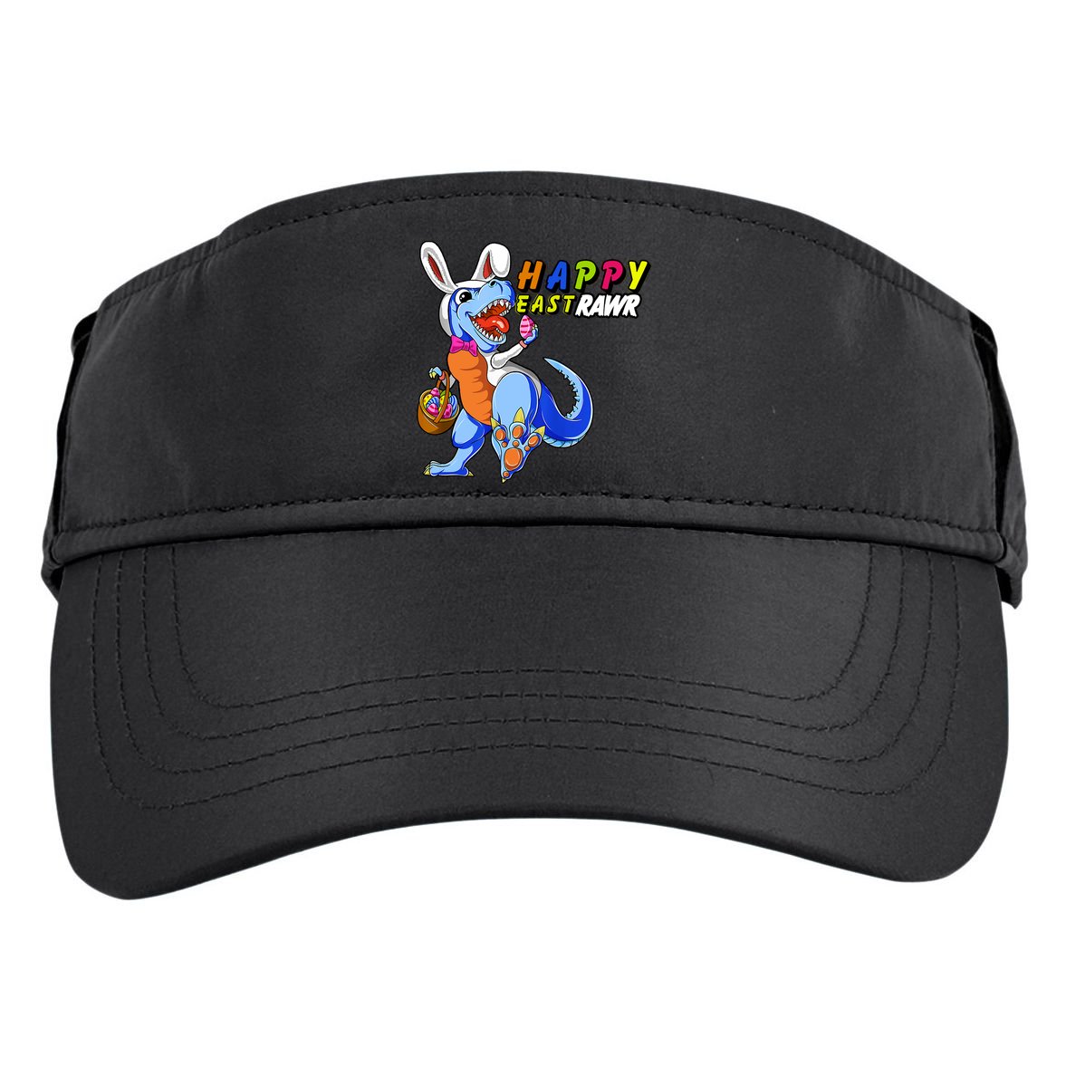 Happy EastRawar T-Rex Dino Easter Eggs Adult Drive Performance Visor