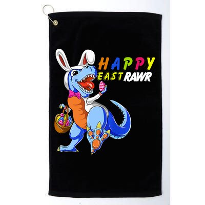 Happy EastRawar T-Rex Dino Easter Eggs Golf Towel