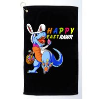 Happy EastRawar T-Rex Dino Easter Eggs Golf Towel