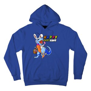 Happy EastRawar T-Rex Dino Easter Eggs Hoodie