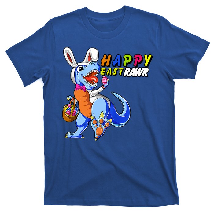 Happy EastRawar T-Rex Dino Easter Eggs T-Shirt