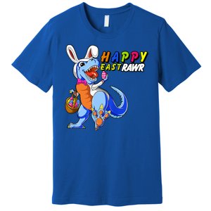 Happy EastRawar T-Rex Dino Easter Eggs Premium T-Shirt