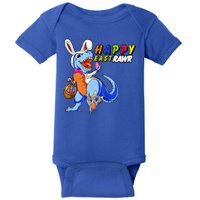 Happy EastRawar T-Rex Dino Easter Eggs Baby Bodysuit