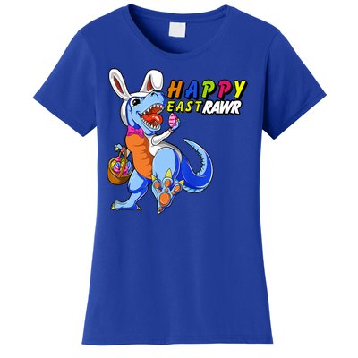 Happy EastRawar T-Rex Dino Easter Eggs Women's T-Shirt