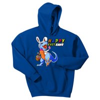 Happy EastRawar T-Rex Dino Easter Eggs Kids Hoodie