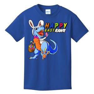 Happy EastRawar T-Rex Dino Easter Eggs Kids T-Shirt