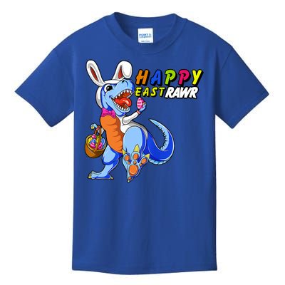 Happy EastRawar T-Rex Dino Easter Eggs Kids T-Shirt