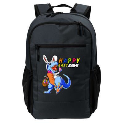 Happy EastRawar T-Rex Dino Easter Eggs Daily Commute Backpack